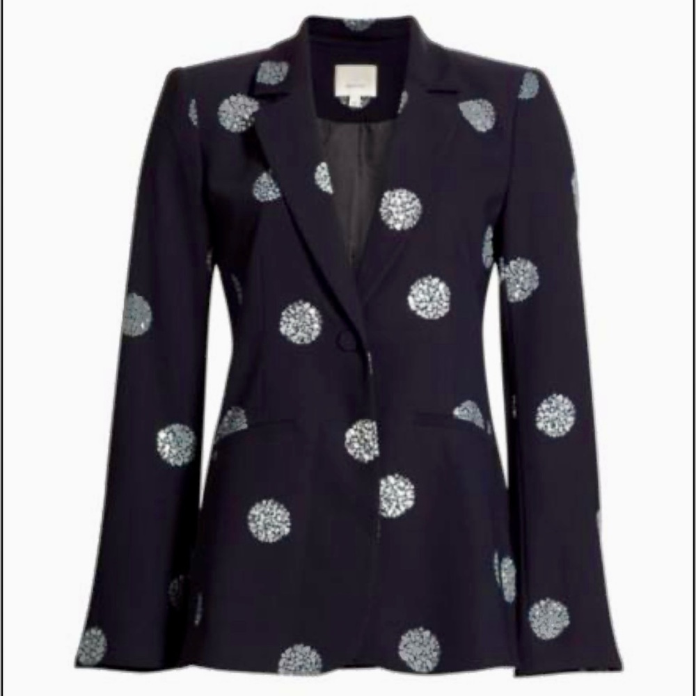 Cinq à Sept Karlie Crystal Dot Blazer   Size 6